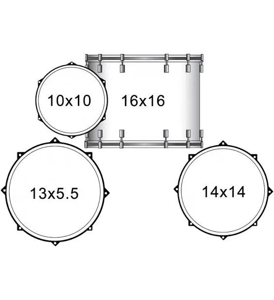 Sawtooth Command Series 4-Piece Drum Shell Pack