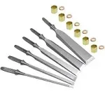 Narex 6 Piece Set Unhandled Premium Chisel (6 pc set 1/8, 1/4, 3/8, 1/2. 3/4 and 1 Inch)