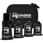 Emergency Survival Blanket 4 Pack by Dagmi Outdoors - Thermal Mylar Foil Space Blankets for Extreme Cold Weather - Nasa Designed - Perfect for Camping