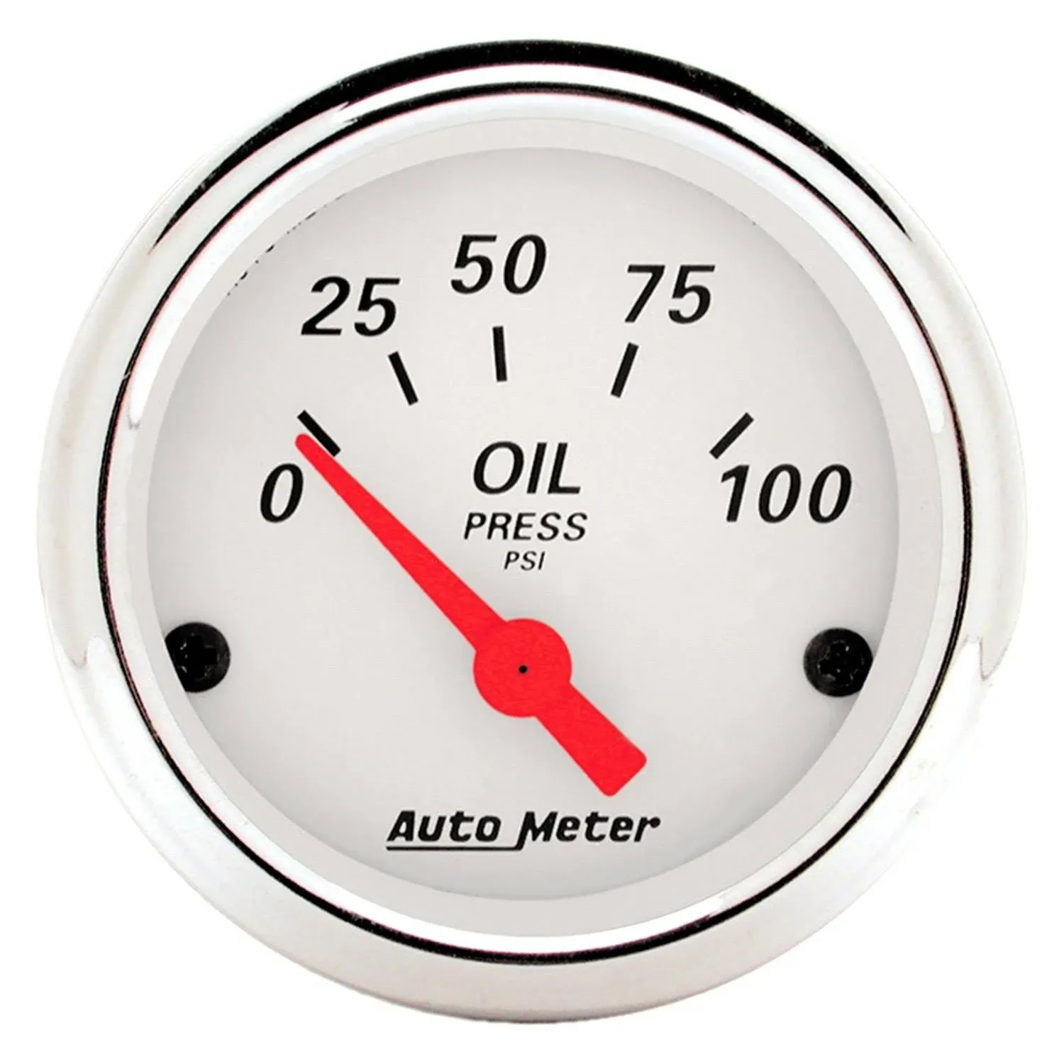 Autometer Arctic White 52mm 0-100 PSI Short Sweep Electronic Oil  Pressure Gauge