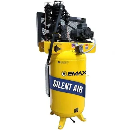 EMAX Industrial Plus Silent Air 5-HP 80-Gallon Two-Stage Air Compressor (208/230V 1-Phase)