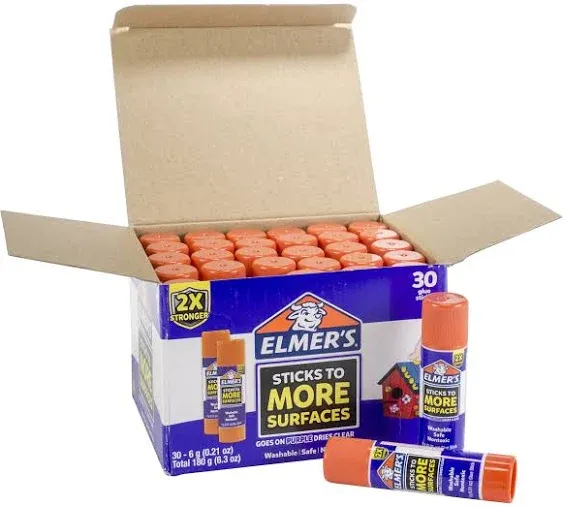 Elmer's Extra Strength Glue Sticks, 0.88 Ounces, 12 Count