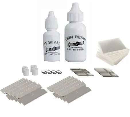 Clearshield Windshield Repair Kit Replenishment Pack - Window Rock Chip Repair Kit - Cracked Windshield Repair Kit - Auto Glass Repair Kit