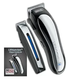 Wahl USA Clipper Rechargeable Lithium Ion Cordless Haircutting Clipper & Battery Trimming Combo Kit – Electric Clipper for Grooming Heads, Beards, & All Body Grooming – Model 79600-2101P