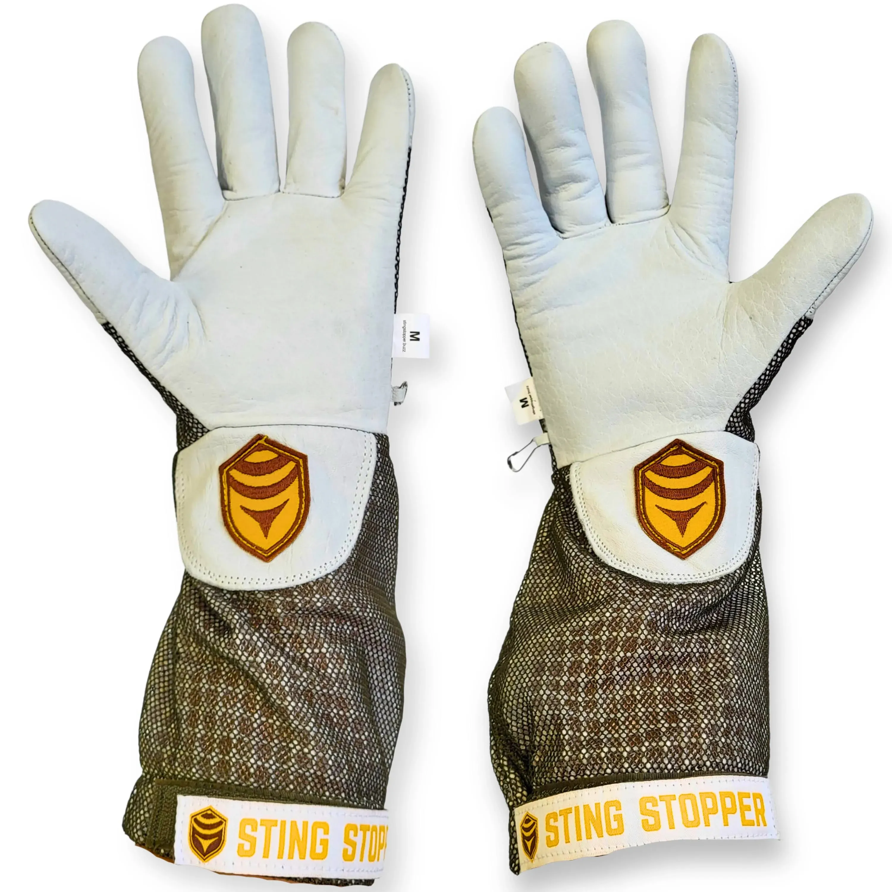 Sting Stopper Ventilated Goat Skin Beekeeping Gloves