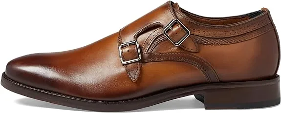 Johnston & Murphy® Danridge Double Monk Men’s Work Shoes – Leather Upper and Lining – PU Footbed