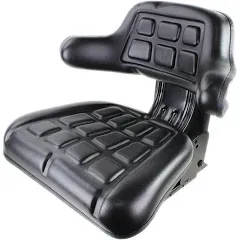 Eparts, Inc. E-W222BL Wrap Around Black Universal Tractor Seat for John Deere, Ford, Massey Ferguson