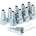 GASHER 1/4-Inch NPT Female Industrial Air Plug, Pneumatic Plugs 300PSI (10-Pack)