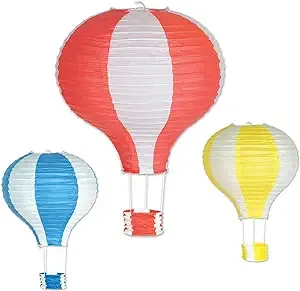 Beistle Hot Air Balloon Paper Lanterns