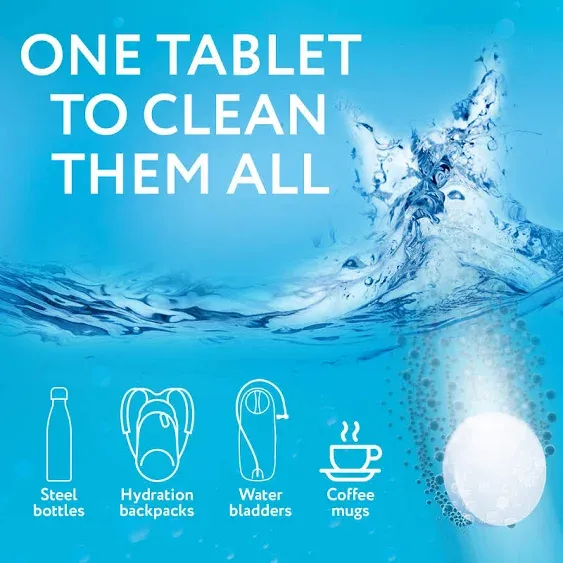 24 Pack Tablets Water Bottle & Reservoir Cleaning Tabs