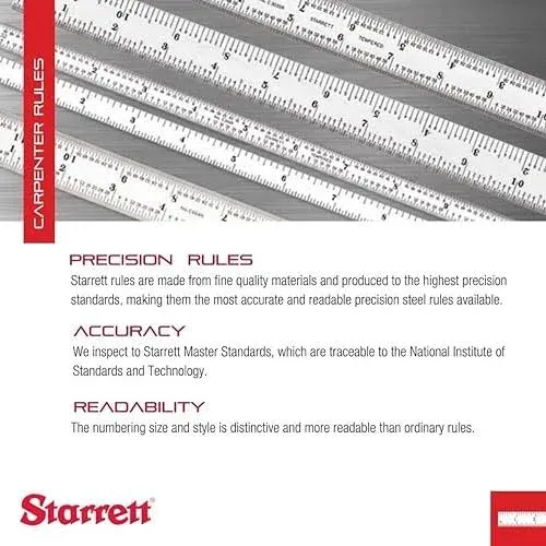 Starrett MS-2 Aluminum Straight Edge Meter Stick 39.37" Length