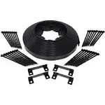 EasyFlex Heavy Duty No-Dig Landscape Edging - 50' Kit, Black