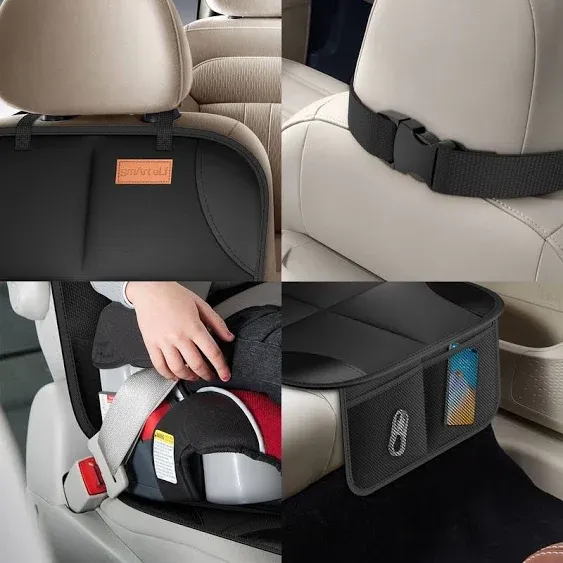 Smart Elf Car Seat Protector, 2Pack Seat Protector Protect Child SEATS with Thic