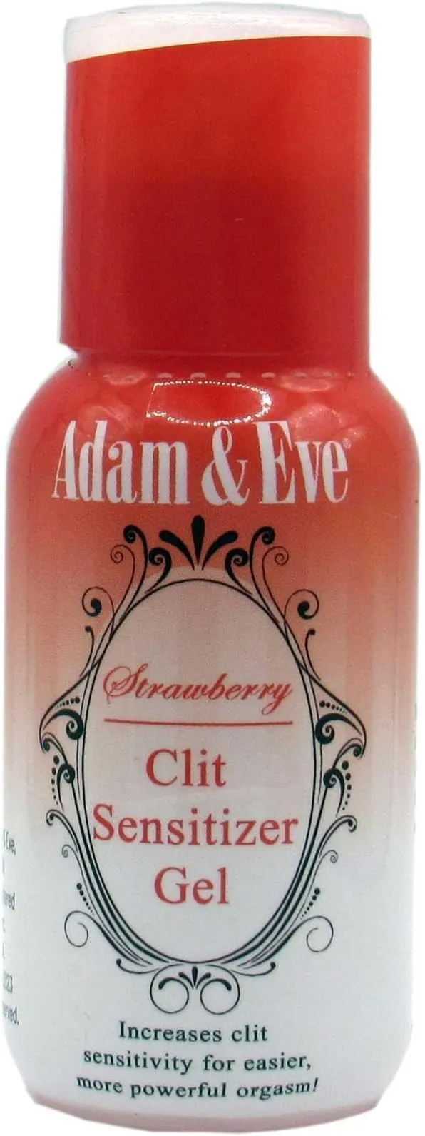 Adam & Eve Clit Sensitizer Strawberry Gel, Water Based Personal Sexual Lubricant for Women, Increase Sensitivity for Stronger Orgasm, Lube for Sex and Masturbation - 1 Ounce