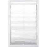 Dez Furnishings QDWT230720 Cordless Light Filtering Pleated Shade, 23"W x 72"H, White