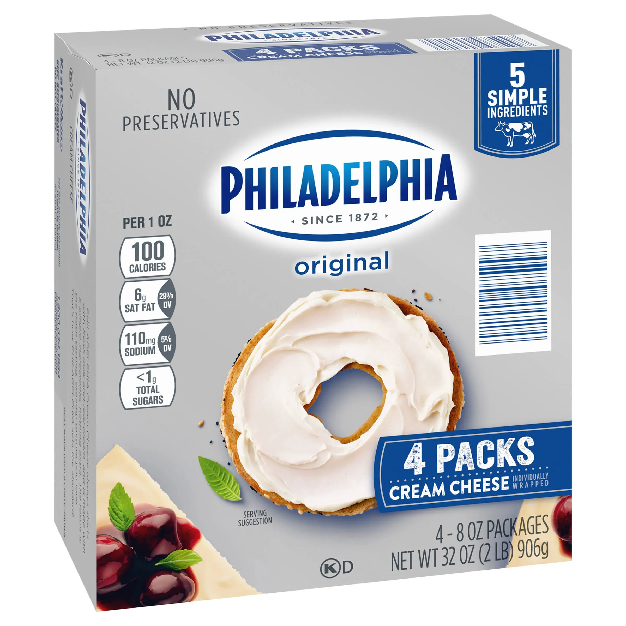 Philadelphia Original Cream Cheese - 8 oz