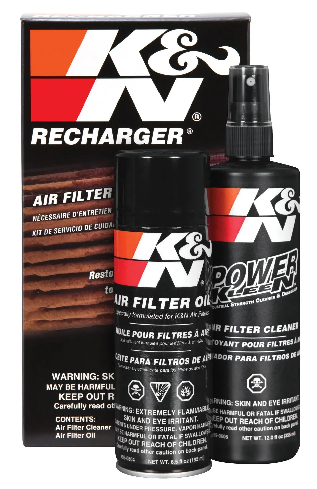 K & N Air Filter Care Kit - Aerosol 99-5000