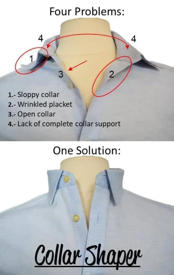 Collar Stays. THE ORIGINAL Collar Support System. NOT MADE of useless plastic.