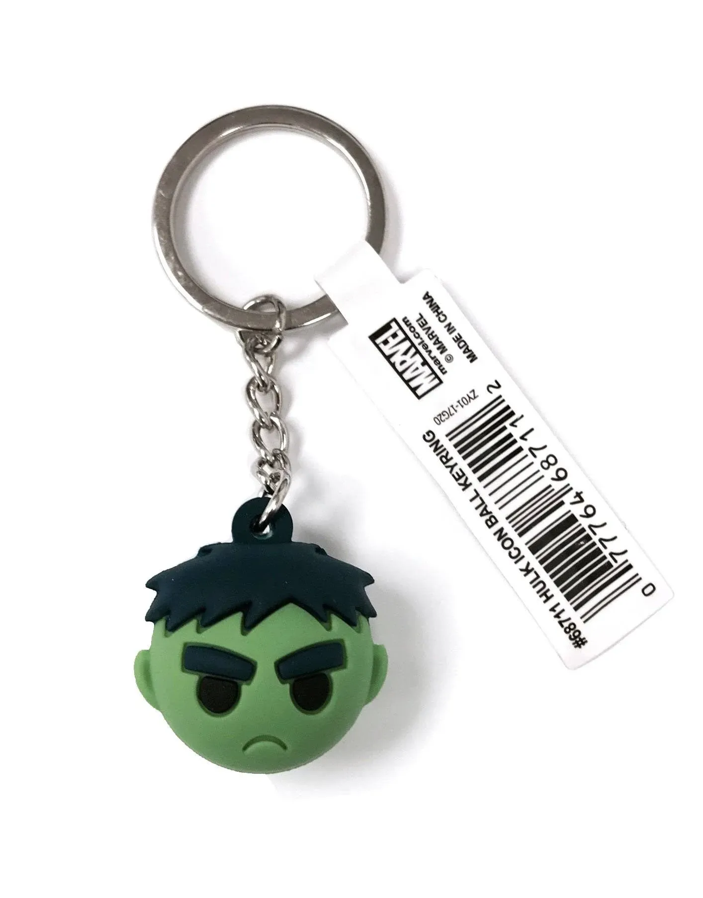 Marvel Hulk Icon Ball Key Ring Key Accessory Multi-colored, 3"