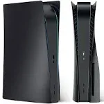 TESSGO PS 5 Disc Edition Matte Black Face Plate Cover Shell Skin Case for Play Station 5 Console