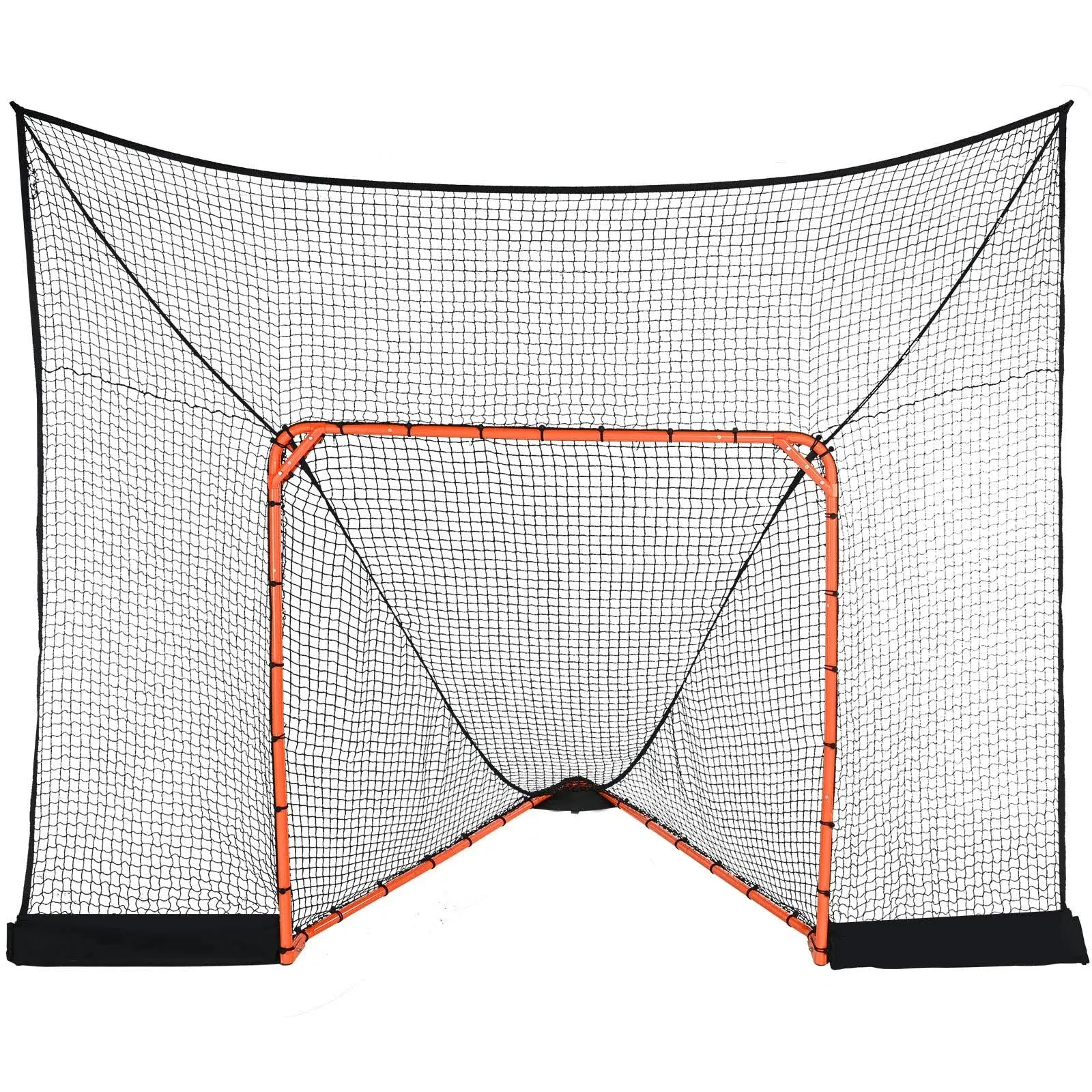 VEVOR Hockey and Lacrosse Goal Backstop with Extended Coverage, 12' x 9' Lacrosse ...