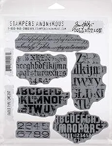 Faded Type - Cling Stamp