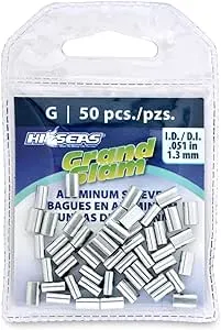 HI-SEAS Grand Slam Aluminium-Angelschnurhülsen – Bulk 500 Stück, langlebige und starke Crimps für Monofilament, 18 kg, Test bis zu 272 kg, Test für Salzwasser-Angelvorfächer