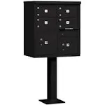 Salsbury Industries 3305BLK-U 4 C Size Doors-Type V-USPS Access Cluster Box Unit, Black