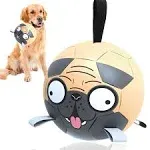 QDAN Pug Dog Toys Soccer Ball