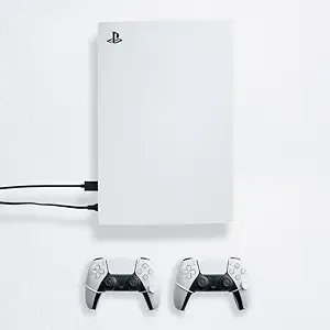 Floating Grip Wall Mount Compatible with PS5 – Disk/Digital Edition (Bundle: Fits ...