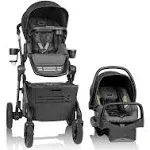 Evenflo Pivot Troop Companion Double Companion Modular Travel System, 2023, Rhodesboro Black