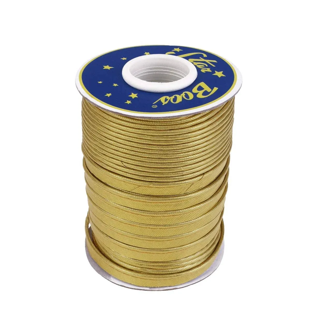 SUPVOX Maxi Piping Trim, Single Fold Bias Tape, Welting 5500 x 1 cm, Golden 