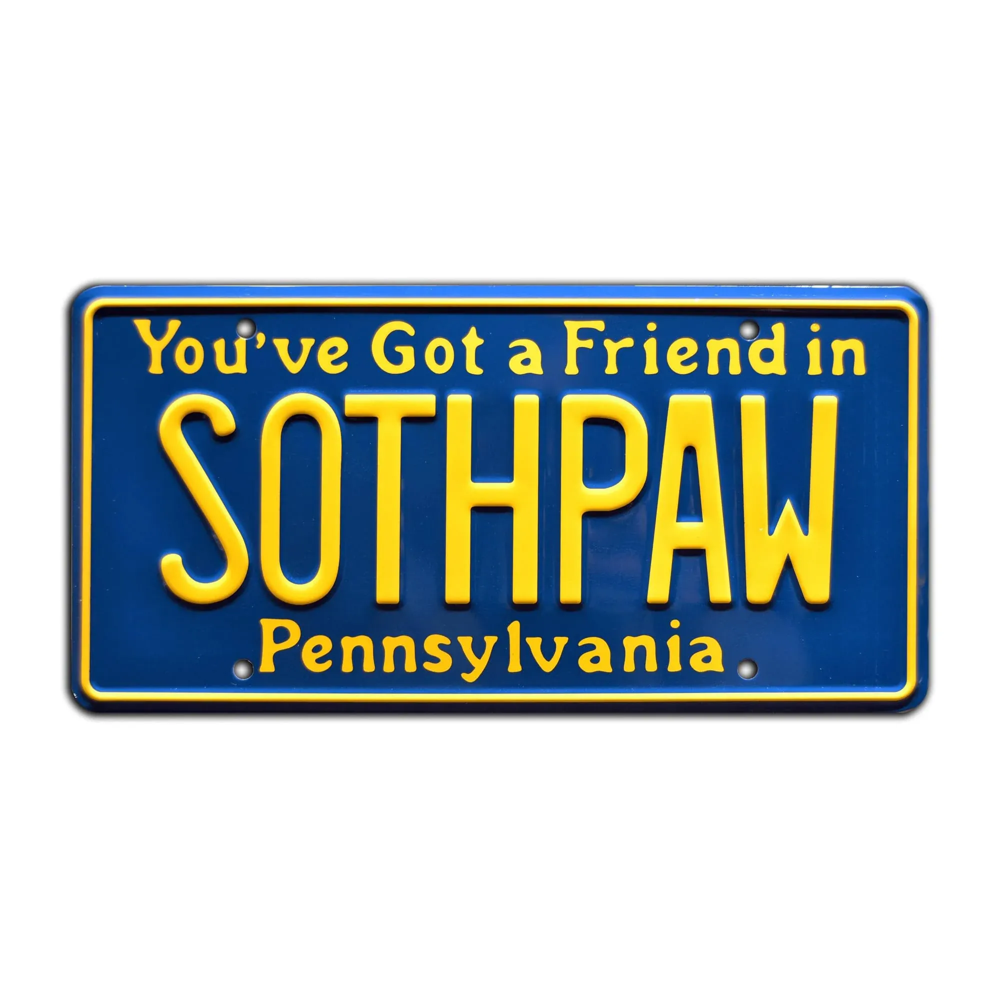 Rocky IV | Sylvester Stallone | SOTHPAW | STAMPED Replica Prop License Plate