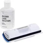 Audio-Technica AT6012 Record Care Kit with Record Care Solution, Brush Pad, Storage Base, and Adhesive Tape