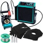 YIHUA 948DQ-III 2-IN-1 Solder Fume Extractor Fan 110W Soldering Station Kit S...