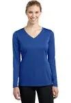 Sport-Tek LST353LS Ladies Long Sleeve PosiCharge Competitor V-Neck Tee - Carolina Blue - L