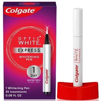 Colgate Optic White Express Teeth Whitening Pen, 35 Treatments, 0.08oz