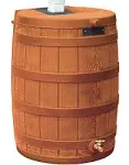 Good Ideas 50-Gallons Brown Plastic Rain Barrel Spigot