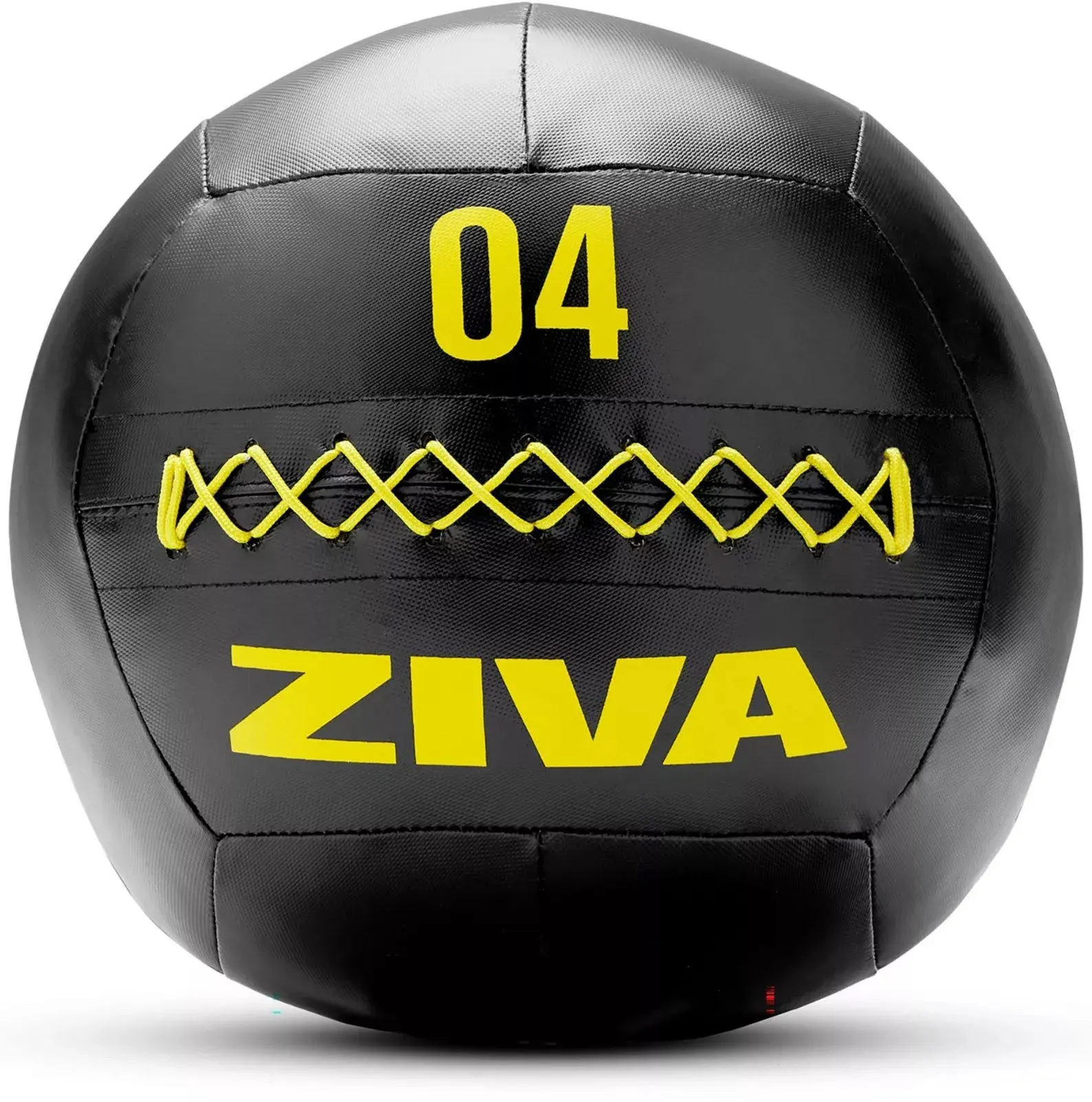 Ziva Commercial Grade Soft Wall Medicine Ball - Black 4lbs