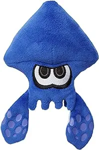 World Of Nintendo Blue Squid, Blue, 7.5"