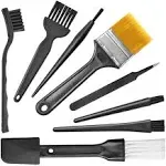 APBFH 5 in 1 Plastic Small Portable Handle Nylon Anti Static Brushes Cleaning Keyboard Brush Kit, Black JJ105159