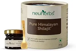 Pure & Original 100% Ayurvedic Himalayan Shilajit/Shilajeet Resin 20G with 75% Fulvic Acid for Men & Women | Energy Boost & Immune Support | Lab Tested 20G Pack of 1 Black