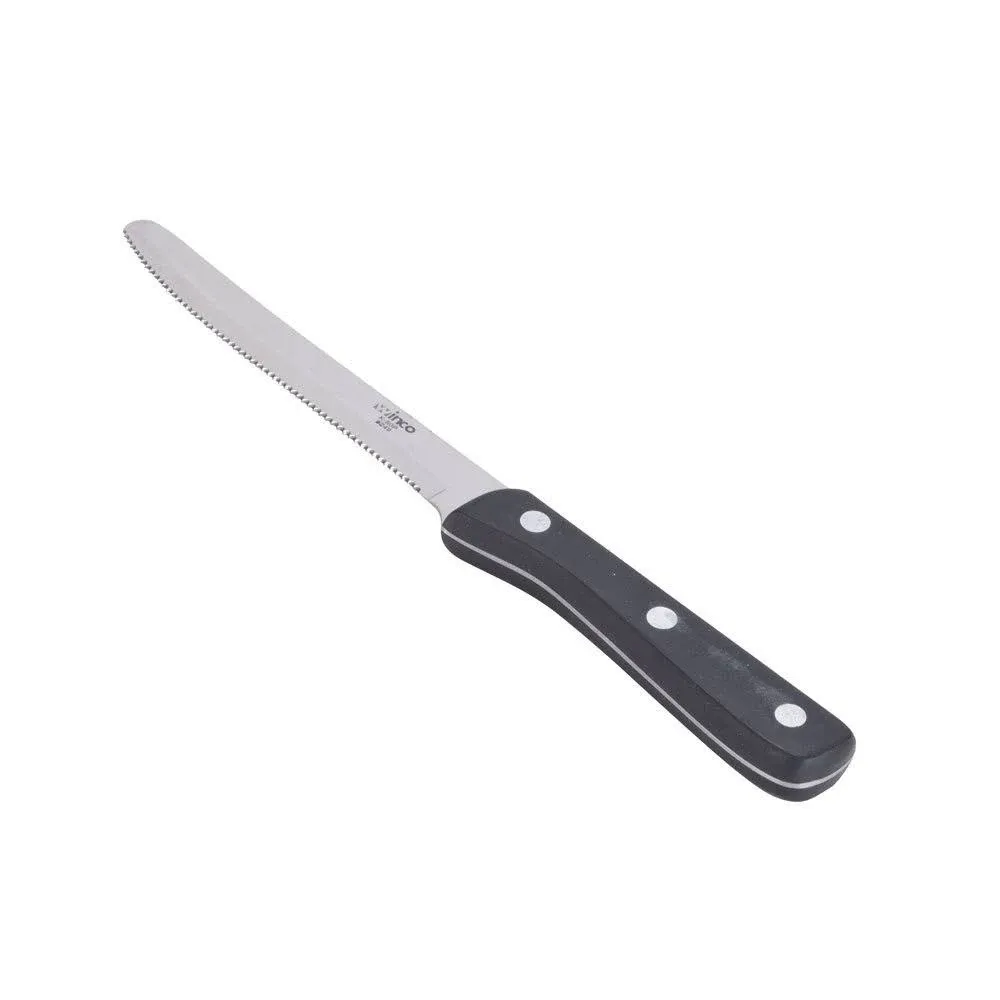 Winco 3-Rivet Steak Knife with Pom Handle