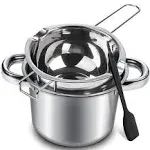 Double Boiler Pot Set 600ml/0.5qt Chocolate Melting Pot With 1.5qt 304 Stainless