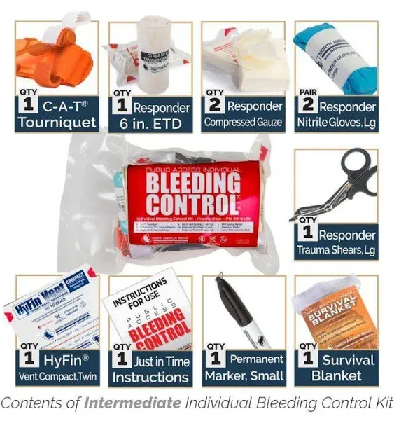 Public Access Individual Bleeding Control Kit