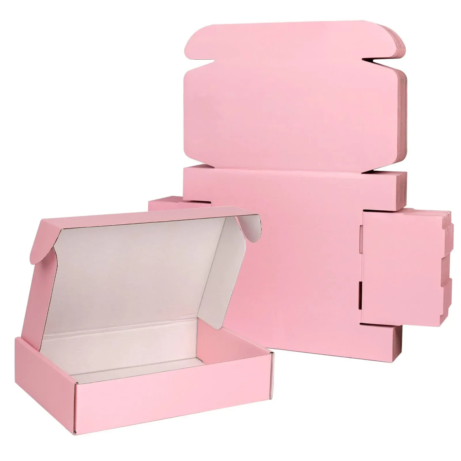 30 Pack 7x5x2 inch Pink Shipping Boxes