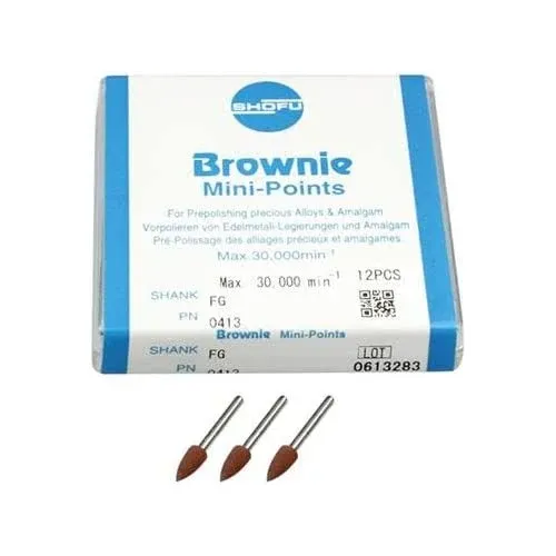 Shofu - FG Brownie Mini Points FG - ( #0413 ) Brownie Mini Points FG 107-0413 US ...