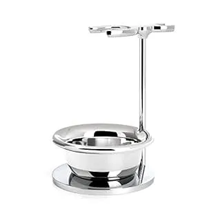 Mühle Stand with Bowl for Shaving Set Chrome Plated