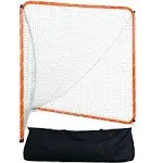 VEVOR Lacrosse Goal, 6&#039; x 6&#039; Lacrosse Net, Steel Frame Backyard Lacrosse Training Equipment, Portable Lacrosse Goal with Carry Bag, Quick &amp; Easy Setup, Perfect for Youth Adult Training, Orange