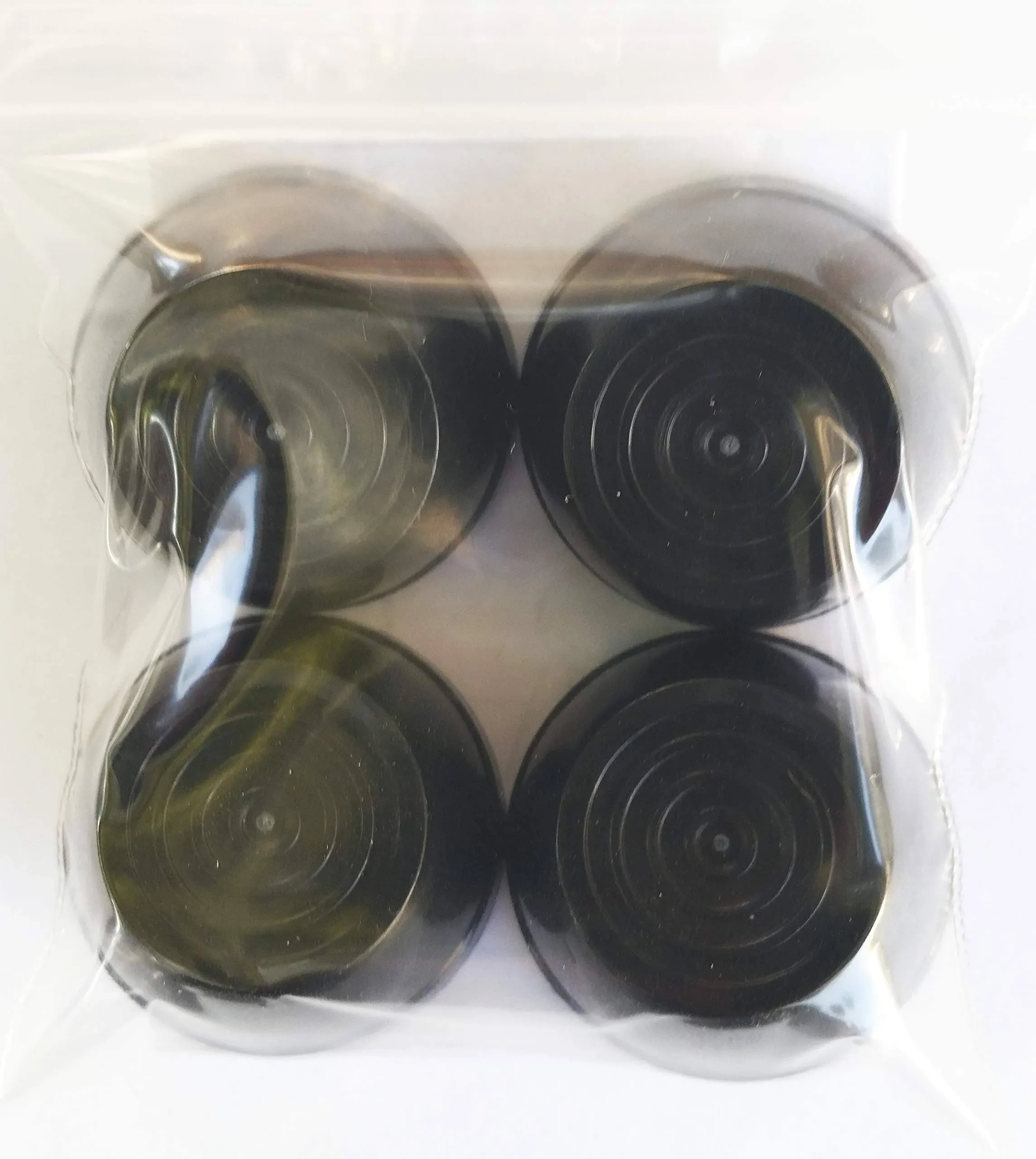 Quadrapoint Hub Caps for Radio Flyer Plastic & Folding Wagons 7/16" Black (Not ...